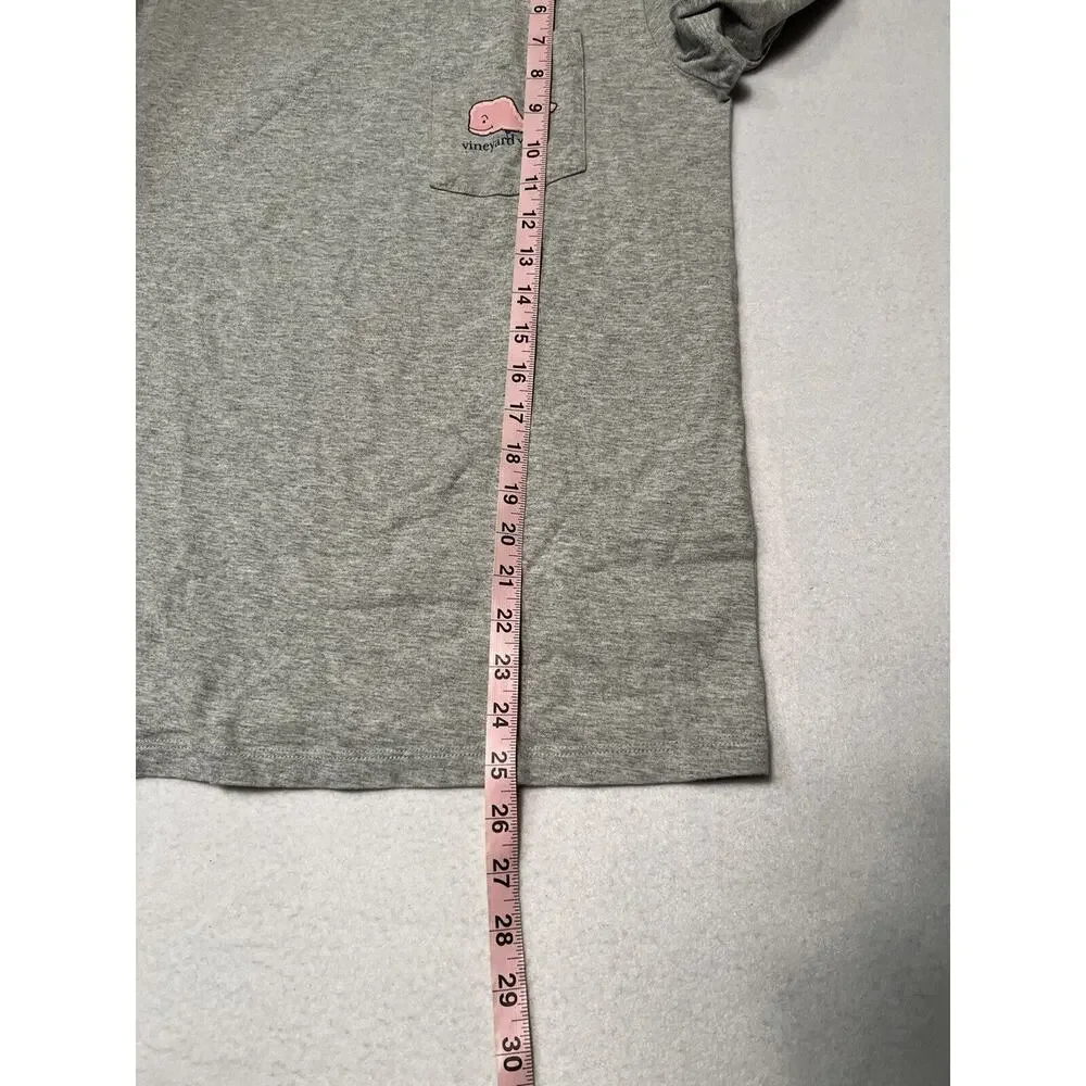 Vineyard Vines Shirt Size XS Adult Gray Long Sleeve 2020 Year Spell Out Logo‎